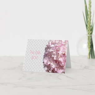 Cartão De Agradecimento Vazio Floral Rosa, obrigado