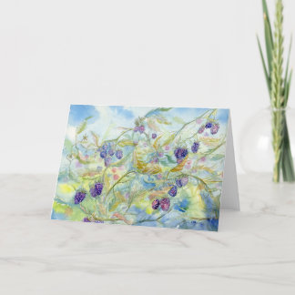 Cartão De Agradecimento Vazio Notecard Blackberry