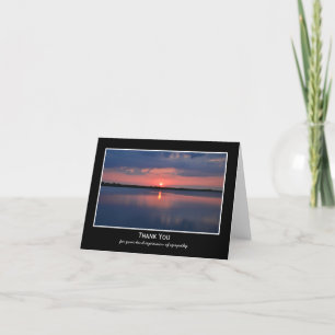 Cartão De Agradecimento Vazio Sunset Simpatia Obrigado Nota