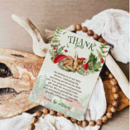 Cartão De Agradecimento Veer Woodland Baby Shower