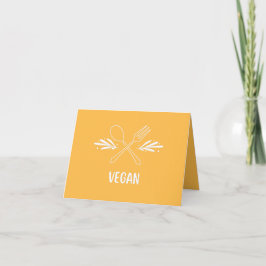 Cartão De Agradecimento Vegan Food Label Card