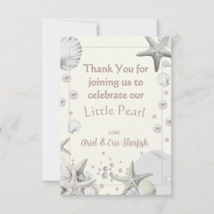 Cartão De Agradecimento Vejo Você Em Breve Pequena Pérola Obrigado