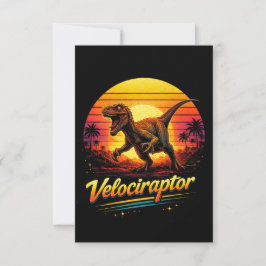 Cartão De Agradecimento Velociraptor