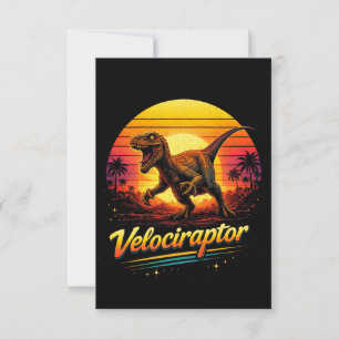Cartão De Agradecimento Velociraptor