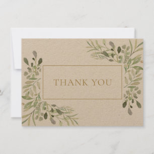 Cartão De Agradecimento Verde Elegante Cama Dourada Russo