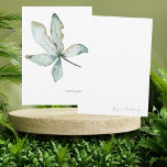 Cartão De Agradecimento Verde Tropical Personalizada Simples<br><div class="desc">Nome Personalizado De Verde Tropical De Cores Aquáticas Simples Obrigado Nota.</div>
