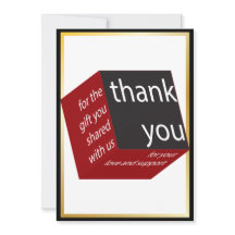 Vermelho Cubo Geométrico | Presente de Casamento d