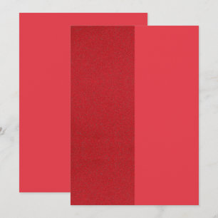 Cartão de Agradecimento Vermelho Dividido – Opção 