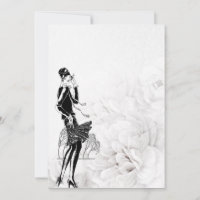 Vestido Flapper Preto e Branco dos Anos 20