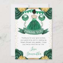 Vestido Verde Brunette Haired Princess Sweet 16