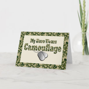 Cartão De Agradecimento Vestígios Dia de um herói especial