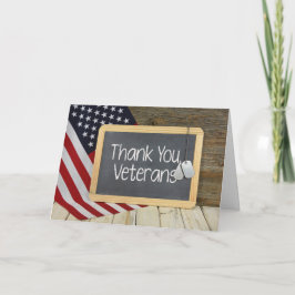 Cartão De Agradecimento Veteranos Obrigado por assinar no quadro