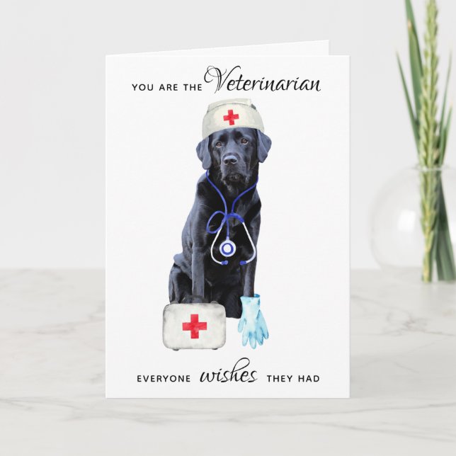 Cartão De Agradecimento Veterinária Veterinária Veterinária (Frente)