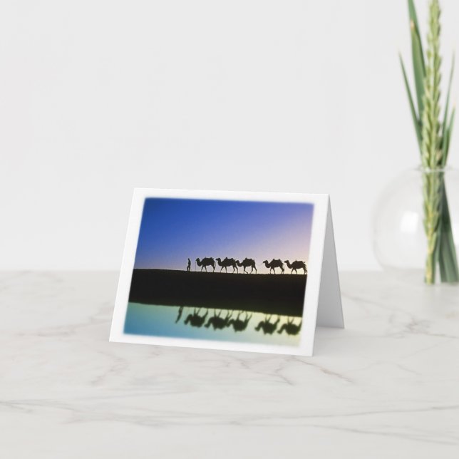 Cartão De Agradecimento Viagem do deserto - obrigado (Frente)