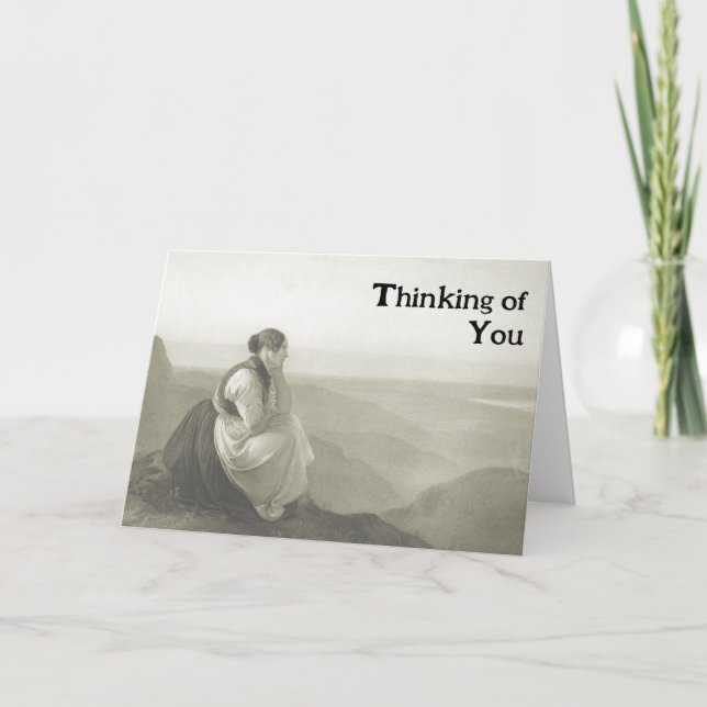 Cartão De Agradecimento Victorian Maiden (Frente)