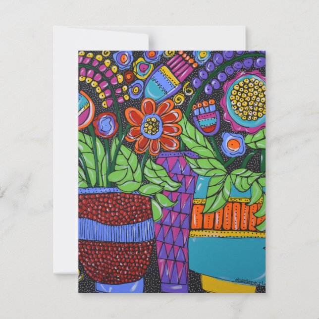 Cartão De Agradecimento Vida Estática com Pontos (Frente)