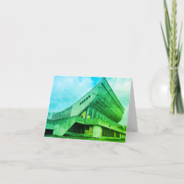 Cartão De Agradecimento Vilnius, LT Brutalist Palace of Concerts & Sports