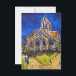 Cartão De Agradecimento Vincent van Gogh - A Igreja em Auvers<br><div class="desc">Igreja de Auvers / l'Eglise à Auvers-sur-oise de Vincent Van Gogh em 1890</div>