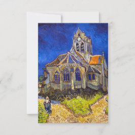 Cartão De Agradecimento Vincent van Gogh - A Igreja em Auvers