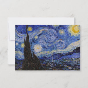 Cartão De Agradecimento Vincent Van Gogh - A noite de Starry