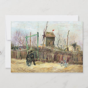 Cartão De Agradecimento Vincent van Gogh - Cena de Rua em Montmartre