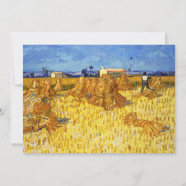 Cartão De Agradecimento Vincent van Gogh - Colheita na Provença
