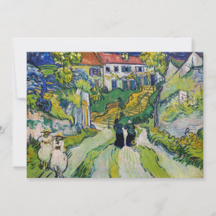 Cartão De Agradecimento Vincent van Gogh - Escadaria em Auvers
