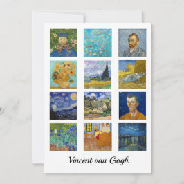 Cartão De Agradecimento Vincent Van Gogh - Grelha de Mastercastas