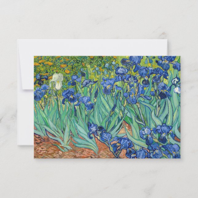 Cartão De Agradecimento Vincent Van Gogh - Íris (Frente)