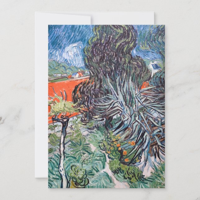Cartão De Agradecimento Vincent van Gogh - Jardim do Doutor Gachet (Frente)