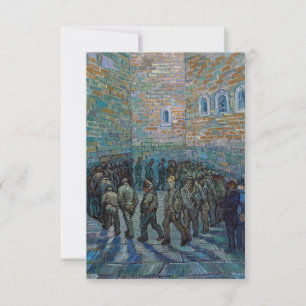 Cartão De Agradecimento Vincent van Gogh - O Pátio da Prisão
