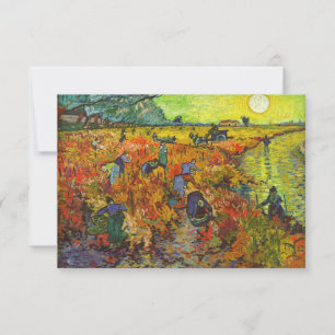 Cartão De Agradecimento Vincent van Gogh - O Vinhedo Vermelho