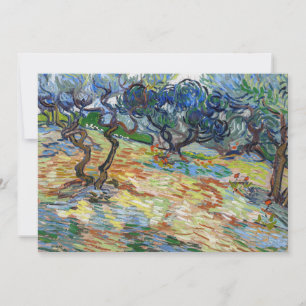 Cartão De Agradecimento Vincent van Gogh - Oliveiras: Céu azul brilhante