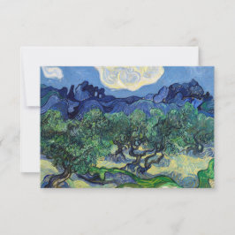 Cartão De Agradecimento Vincent van Gogh - Oliveiras com os Alpilles