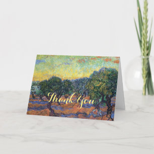 Cartão De Agradecimento Vincent Van Gogh Oliveiras Impressionismo Arte