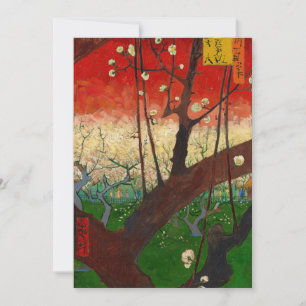Cartão De Agradecimento Vincent van Gogh - Pomar de Ameixoeira em Flor