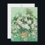 Cartão De Agradecimento Vincent Van Gogh - Rosas<br><div class="desc">Vincent Van Gogh - Rosas</div>