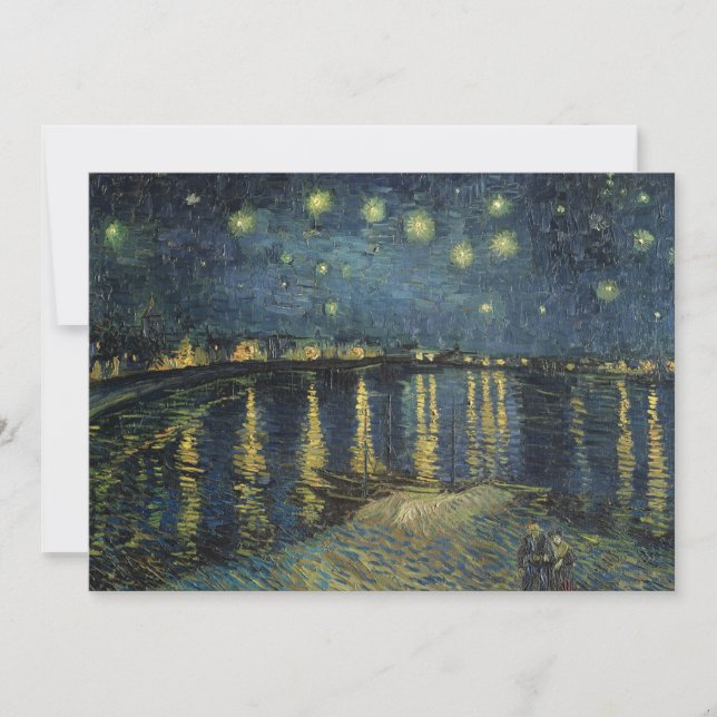 Cartão De Agradecimento Vincent van Gogh | Starry Night Over the Rhone (Frente)