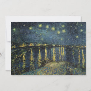 Cartão De Agradecimento Vincent van Gogh   Starry Night Over the Rhone