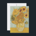 Cartão De Agradecimento Vincent van Gogh Still Life Vase (Vaso salva-vidas<br><div class="desc">Vincent van Gogh Still Life Vase com Cartões de agradecimentos de girassóis</div>