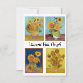 Cartão De Agradecimento Vincent Van Gogh Sunflower Serie