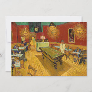 Cartão De Agradecimento Vincent van Gogh - The Night Cafe