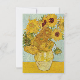 Cartão De Agradecimento Vincent Van Gogh - Vase com Doze Girassóis