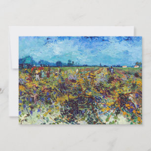 Cartão De Agradecimento Vincent van Gogh - Vinha Verde