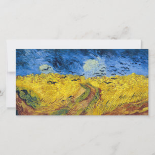 Cartão De Agradecimento Vincent van Gogh - Wheatfield com Crows