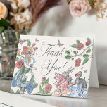 Cartão De Agradecimento Vintage Alice Em Caracteres De Contato De Maravilh<br><div class="desc">Mande um belo cartões de agradecimentos com nossa adorável vintage Alice no País das Maravilhas, obrigado cartas. Perfeito para uma Alice no casamento temático da Maravilha, chá de fraldas, festa de chá de panela, ou apenas um doce cartões de agradecimentos para mostrar sua apreciação. Design apresenta uma mistura de nossos...</div>