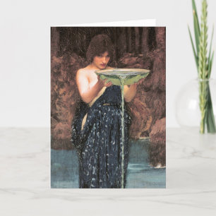 Cartão De Agradecimento Vintage Art John W. Waterhouse Circe Invidiosa