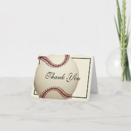 Cartão De Agradecimento Vintage Baseball Obrigado