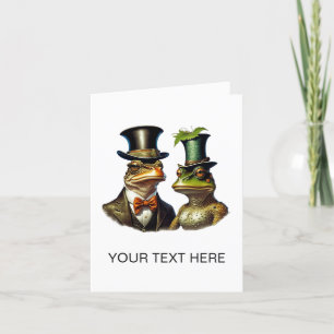 Cartão De Agradecimento Vintage Cottagecore, Casal vitoriano e cômoda