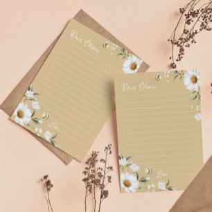 Cartão De Agradecimento Vintage Daisy Time Capsule Note Message Card